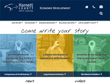 Tablet Screenshot of harnettedc.org